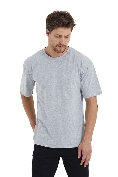 Adams Tricou de bază oversize cu mânecă scurtă, 100% bumbac, cu mânecă scurtă