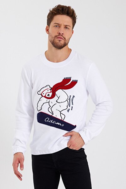 Adams Сумка з вишивкою, 100% бавовна, чоловіча кофта з довгими рукавами