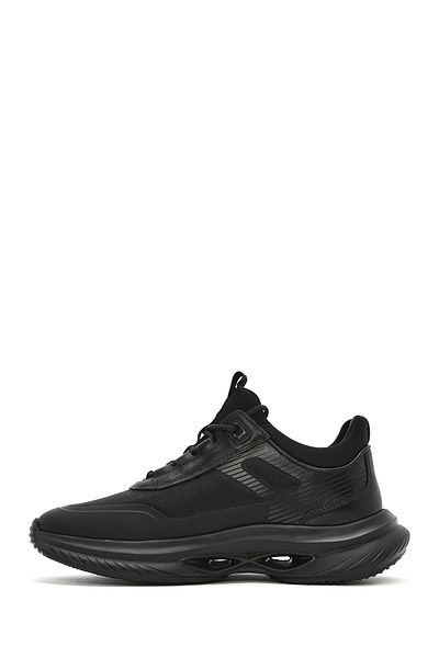 Derimod Men's Black Thick Sole Lace up Fabric Sneaker 25Sfd 695414