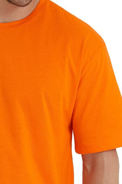 Adams Чоловіча футболка з великим коміром, 100% бавовна, короткий рукав