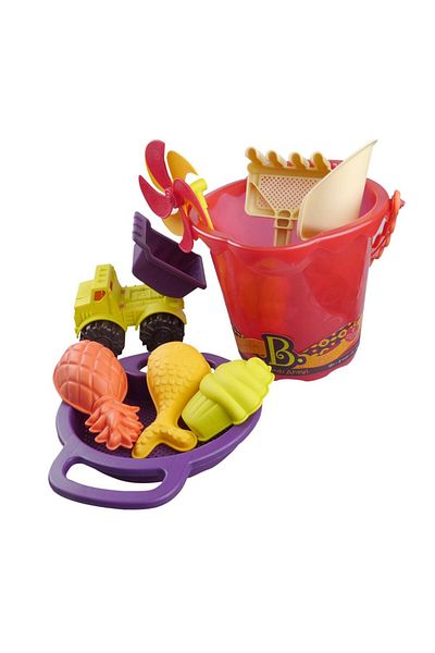 BToys Pineapple Patterned Bucket Shovel Beach Set - B Toys