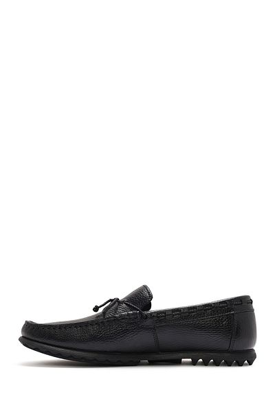 Derimod Men's Black Leather Genuine Leather Casual Penny Loafer Shoes Casual Daily Shoes 25Sfd6302Ft