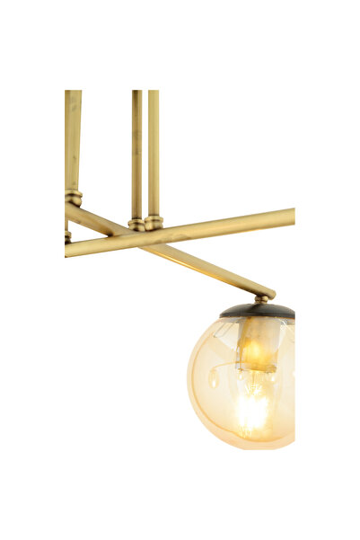 Apliqa Plafonieara HubRom, MALI 3448-04-FR 65x36 cm 4xE27-60W Antiq