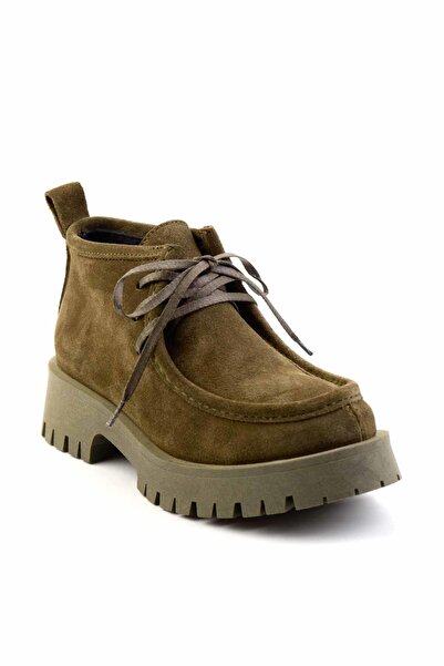 Bambi Haki Nubuk Hakiki Deri Kadın Bot & Bootie K02028122601