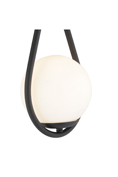 Apliqa Aplica HubRom, MIRZA 3539-01W-BL 20x40 cm 1xE27-60W Negru