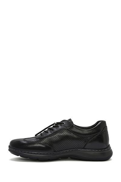 Derimod Men's Black Lace-Up Leather Casual Shoes 25Sfd 694718