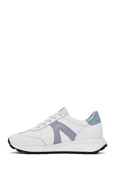 Derimod Women's White Lace-Up Leather Sneaker 25Sfd 372218