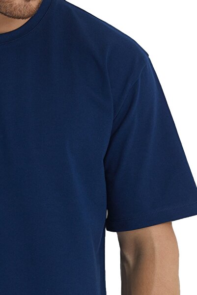 Adams Ανδρικό μπλουζάκι Basic Oversize Crew Neck 100% βαμβακερό κοντομάνικο