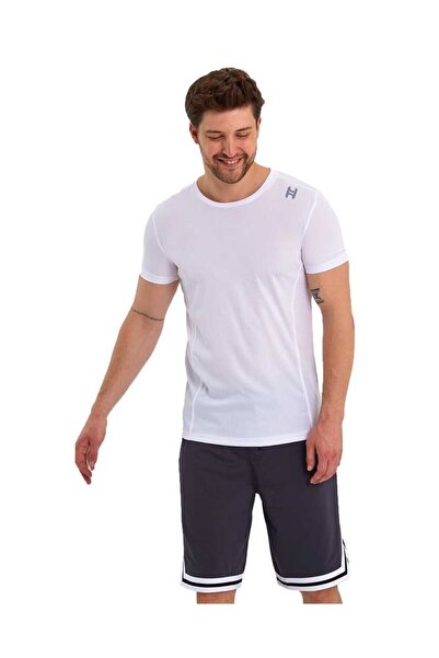 Adams Erkek Polyester Beyaz Şeritli Basketbol Şort