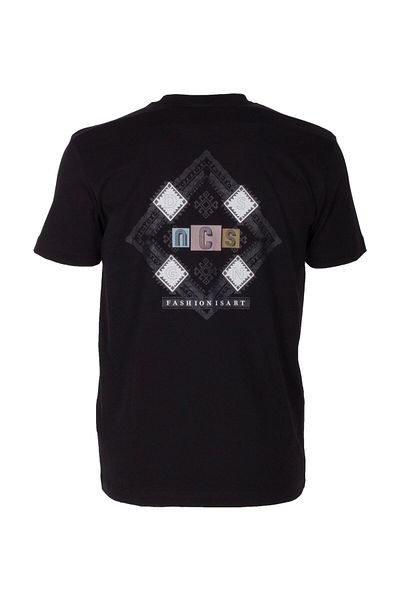NCS Men's T-Shirt Crew Neck Black Slim Fit Printed T-Shirt Jeans 1297