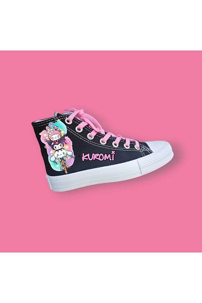 LİASSHOES dreams Kuro - Pantofi sport pentru fete cu imprimeu minuscule