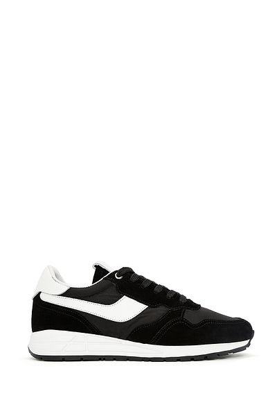 Derimod Men's Black Lace-Up Leather Sneaker 25Sfd 707414