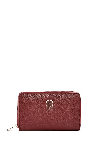 Derimod Women's Burgundy Printed Wallet 000A2D 562618
