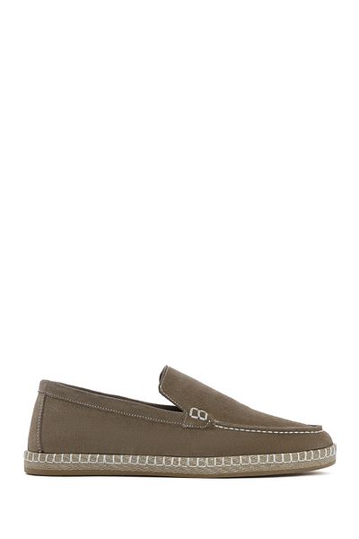 Derimod Men's Beige Suede Leather Espadrille 25Sfd 660210