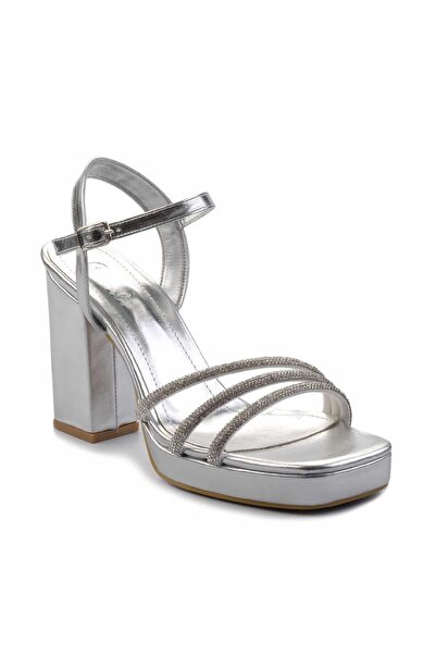 Bambi Klasické dámské kovové boty na podpatku Lame05215164809