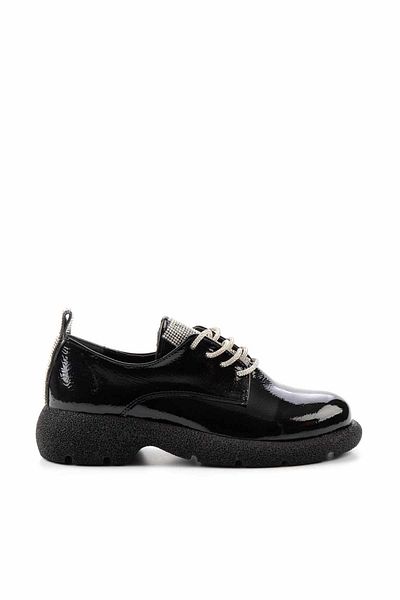 Bambi Black Women's Oxford Shoes K 01311230108