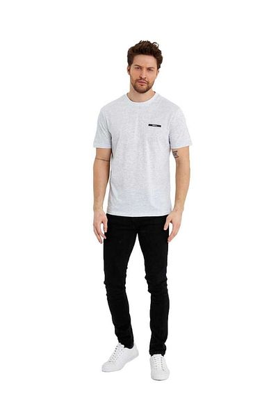 Adams Men's Basic Unprinted Logo Short Sleeve T-Shirt