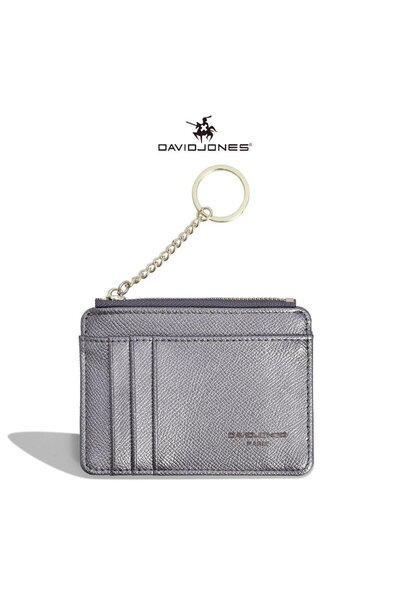 David Jones Γυναικείο πορτοφόλι χειρός ασημί