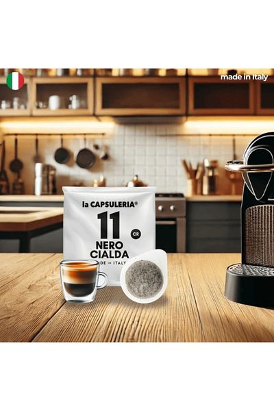 La Capsuleria Cafea Nero, 50 de păstăi compatibile ESE44, La Capsuleria