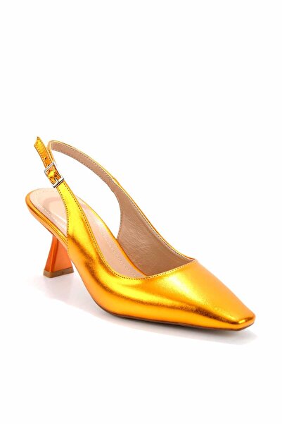 Bambi Bright Orange Women's Classic Heeled Shoes K01232150209