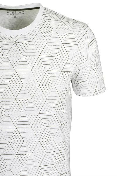 NCS Men's T-Shirt Crew Neck White Slim Fit 100% Cotton T-Shirt Jeans 1944