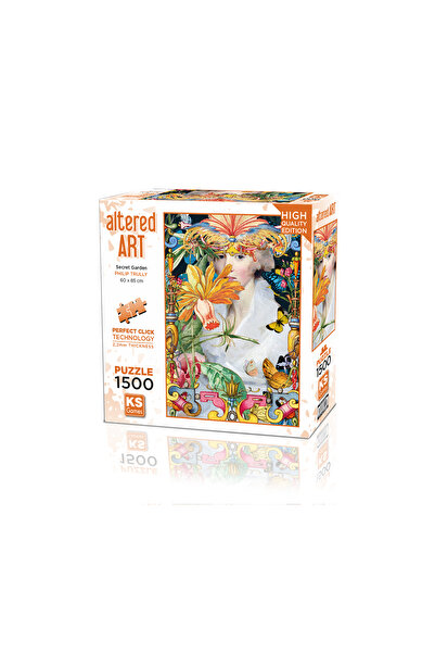 Ks Games لغز 1500 قطعة Altered Art Secret Garden