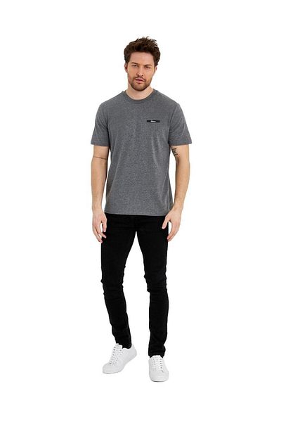 Adams Tricou cu mânecă scurtă cu logo neimprimat de bază pentru bărbați
