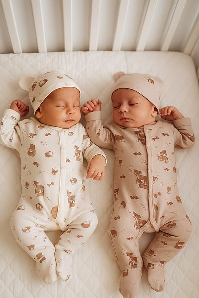 Cherub Baby Baby Double Rompers Set