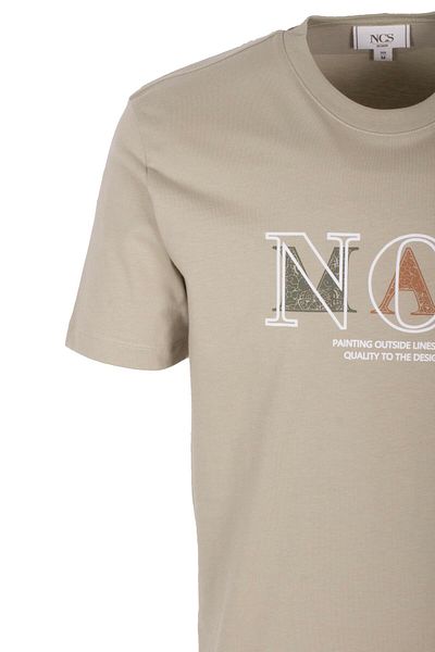 NCS Men's T-Shirt Crew Neck Olive Slim Fit Printed T-Shirt Jeans 1298