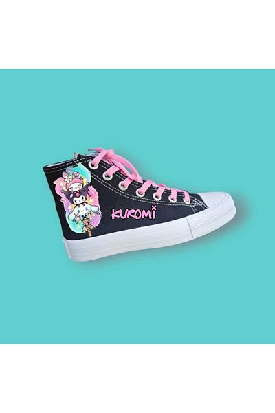 LİASSHOES dreams Kuro - Pantofi sport pentru fete cu imprimeu minuscule