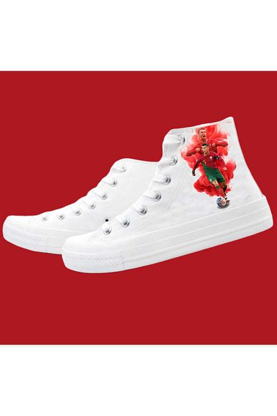 LİASSHOES Pantofi sport pentru băieți - CR7 Rnaldo Portugal Printed Sneaker