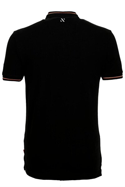 NCS Men's T-Shirt Judge Collar Black 100% Cotton Slim Fit Printed T-Shirt Jeans 1975