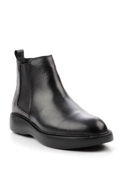 Bambi Siyah Floter Hakiki Deri Erkek Bot & Bootie E02401020640