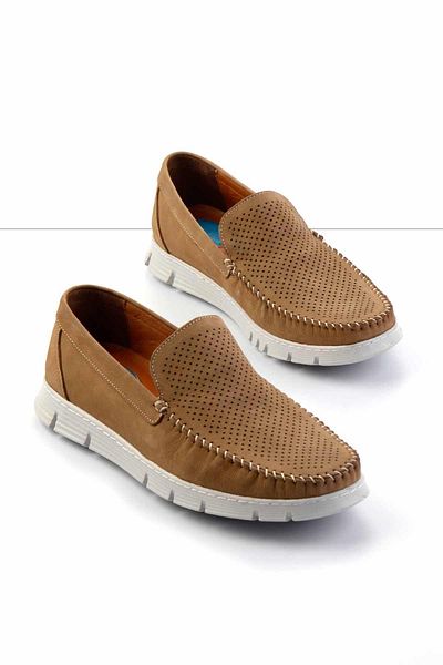 Bambi Mink Nubuck Genuine Leather Men's Casual Shoes E01733032701