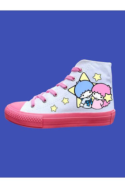 LİASSHOES star candy talpa roz design in alb pantofi sport copii pantofi sport