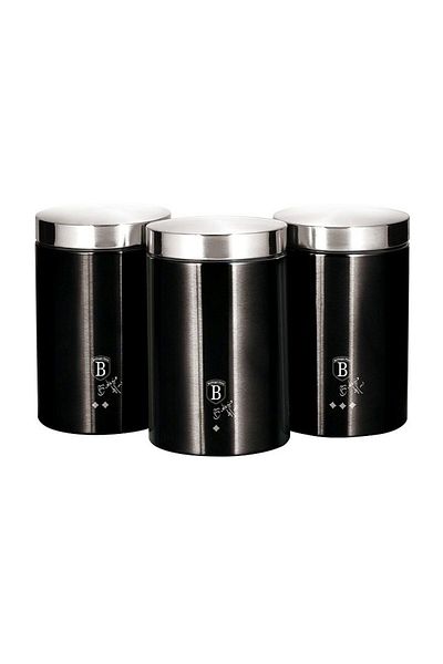 Berlinger Haus Set of 3 Royal Black Collection food containers