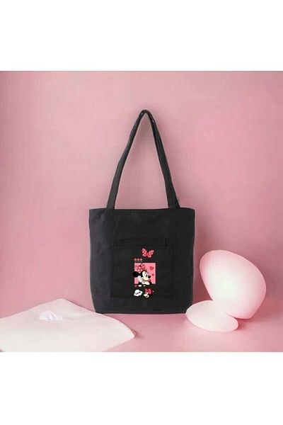 LİASSHOES Roz Little Mouse - Geantă de umăr MEDIUM pentru fetiță