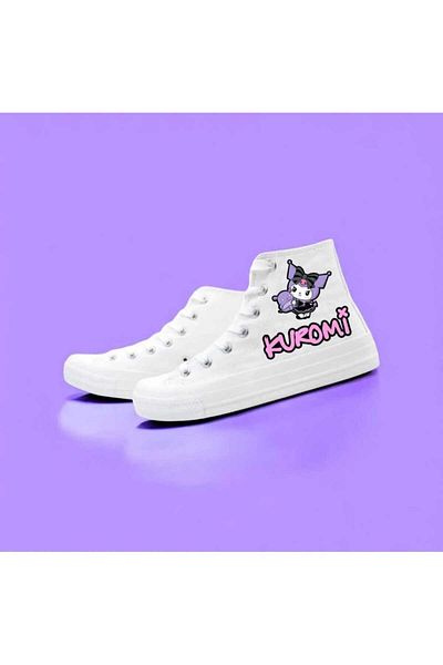 LİASSHOES Pantofi sport pentru copii din in alb - Design Kuromik