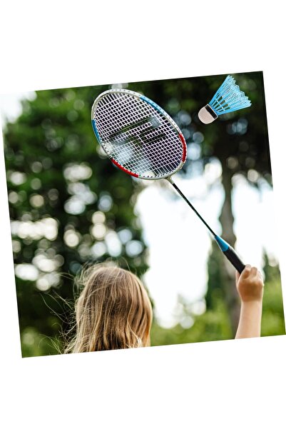 TUMBA'S Çantalı Badminton Seti 2 Raket 6 Top Badminton Raketi Sahil Badminton