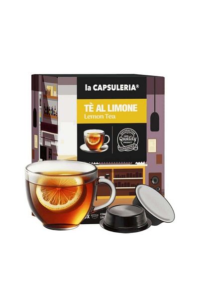La Capsuleria Ceai de lămâie, 16 capsule compatibile Lavazza®* A Modo Mio®*,