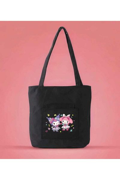LİASSHOES Geantă de umăr medie cu imprimeu Candy Kuromic pentru fete