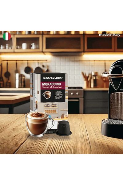 La Capsuleria Mokaccino, 10 capsule compatibile Nespresso, La Capsuleria