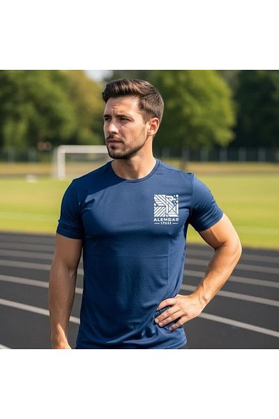 ALEMDAR STORE Alamdar Store Men's Quick-Drying, Moisture-Wicking, Lightweight Workout T-Shirt