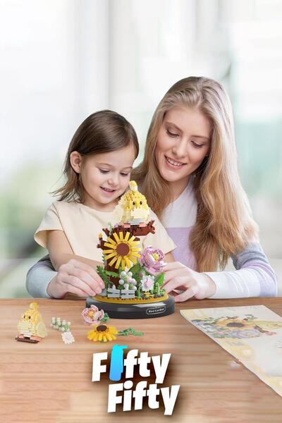 Vagonlife Panlos Yko Series Decorative and Collectible Parrot Model 958 Piece Construction Set -Ffp1281