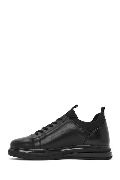 Derimod Men's Black Lace-Up Leather Sneaker 25Sfd 631418