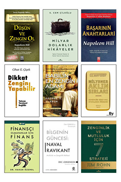 Altın Kitaplar Düşün Ve Zengin Ol Dikkat Zengin Yapabilir Finans Babil'in En Zengin Adamı Milyoner Aklın Sırları