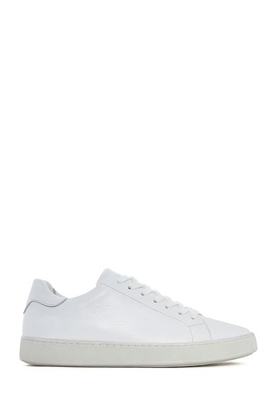 Derimod Men's White Lace-Up Leather Sneaker 25Sfd 640118