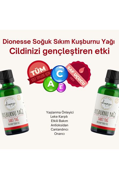 dionesse 100% Cold Pressed Rosehip Oil 50 ml