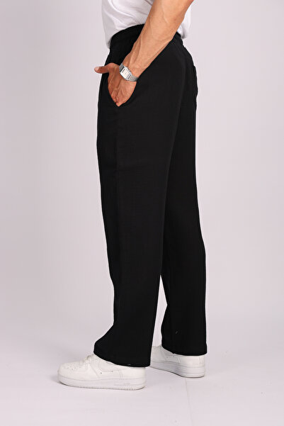 JAKOTTO Erkek Baggy Müslin Kumaş Pantolon