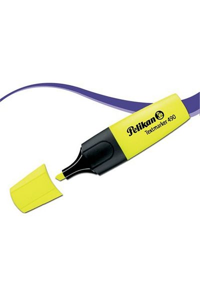 Pelikan Yellow 490 Highlighter Mark Pen 1-5 mm Box of 10